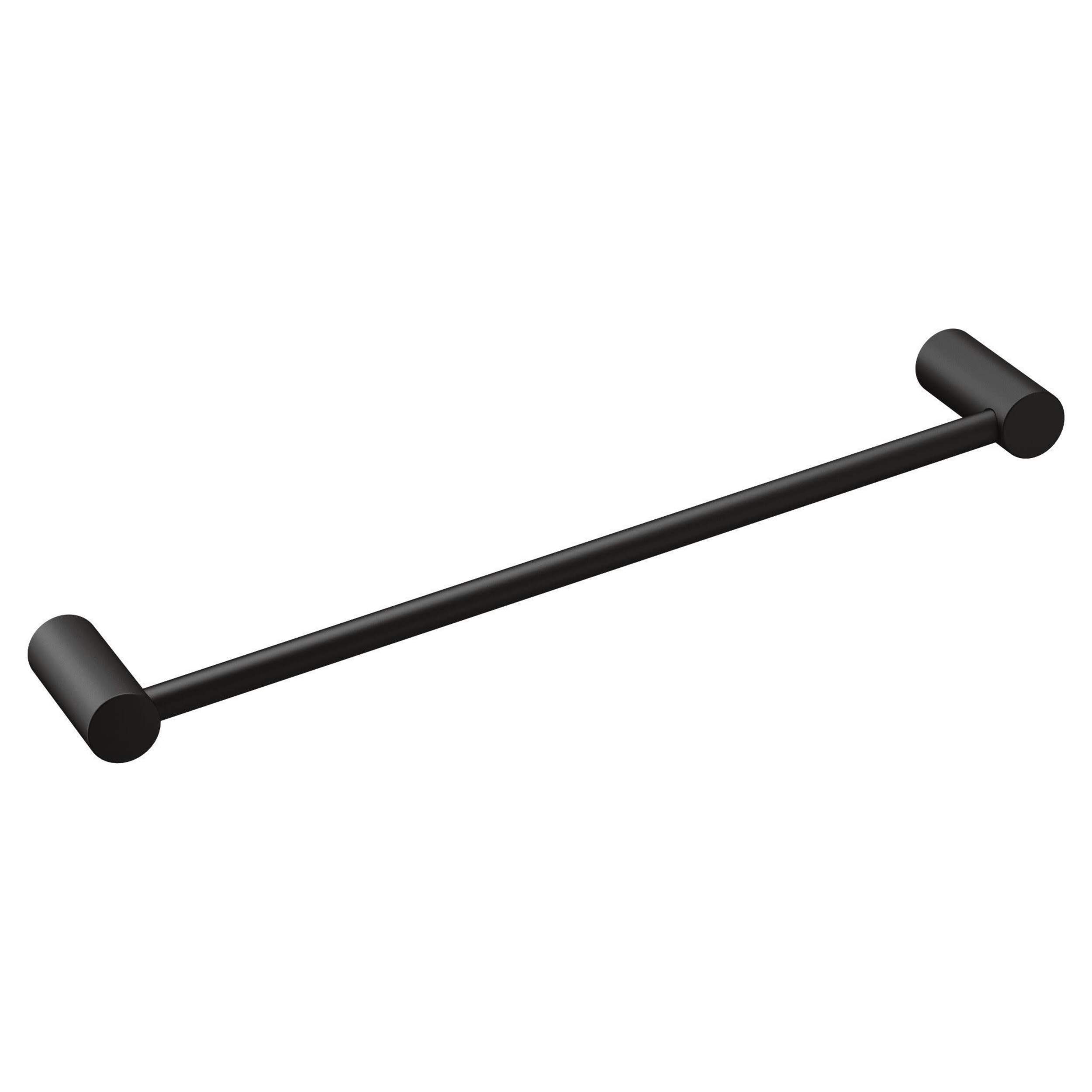 Moen® Align Single Bathroom Towel Bar/Rack, Matte Black, 24-in Front_Angled_Right