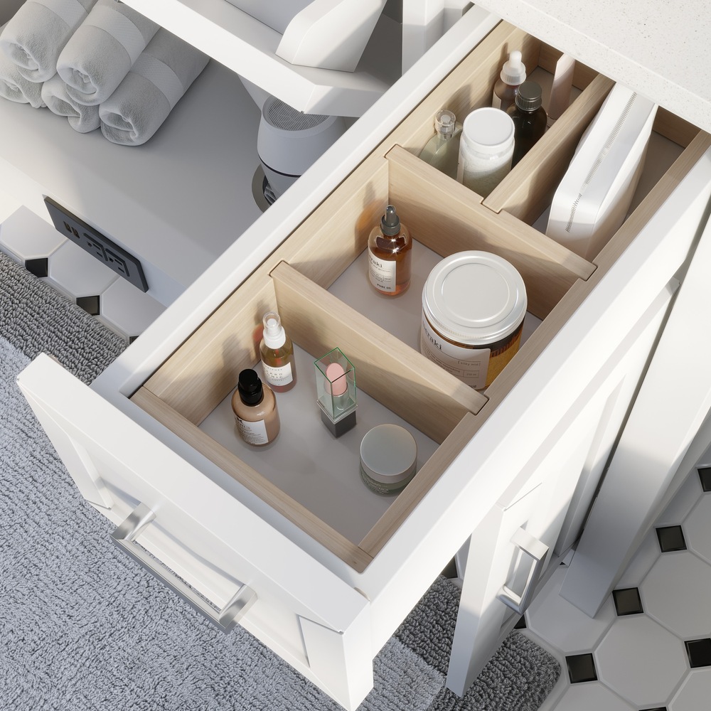 Urban Bathe Terrence Undermount Single Sink Stone Top Bathroom Vanity