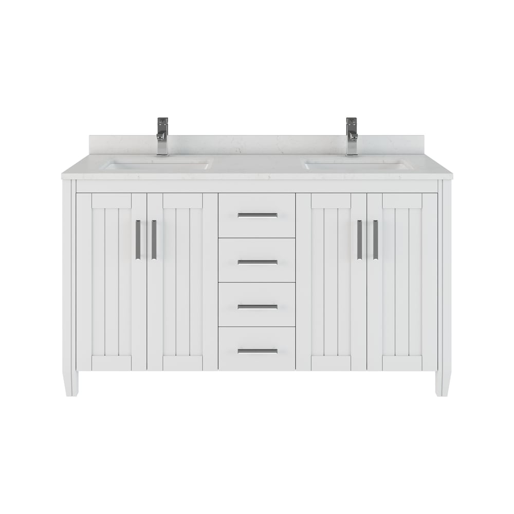 Urban Bathe Jake Undermount Double Sink Stone Top Bathroom Vanity with