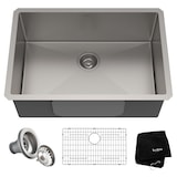 Kraus Standard PRO™ Undermount Stainless Steel Single Bowl Kitchen Sink, 28x19x10-in Composite_or_Mixed