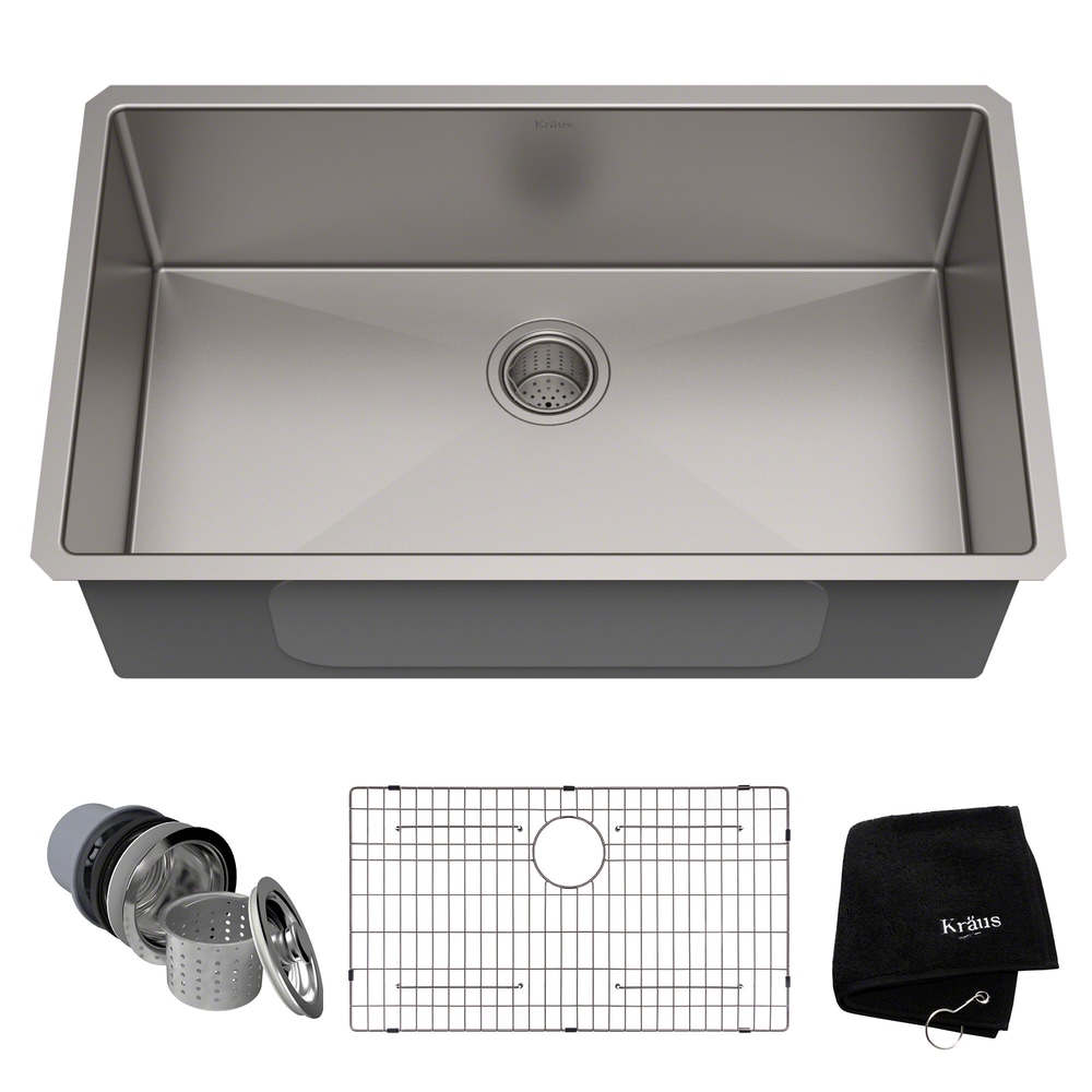 Kraus Standard PRO™ Undermount Stainless Steel Single Bowl Kitchen Sink