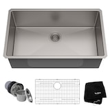 Kraus Standard PRO™ Undermount Stainless Steel Single Bowl Kitchen Sink, 32x19x10-in Composite_or_Mixed
