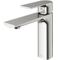 VIGO Davidson Single Handle Single Hole Bathroom Sink Faucet, WaterSense® Certified, Brushed Nickel Front_Three_Fourths_Angled_Left