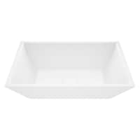 VIGO Vinca Matte Stone¿ Vessel Bathroom Sink/Basin with Deep Bowl, White