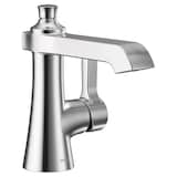 Moen® Flara Single Handle Single Hole Bathroom Sink Faucet, Chrome Front_Angled_Right