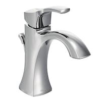 Moen® Voss Single Handle High Arc Single Hole Bathroom Sink Faucet, Chrome Front_Angled_Right