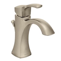 Moen® Voss Single Handle High Arc Single Hole Bathroom Sink Faucet, Brushed Nickel Front_Angled_Right