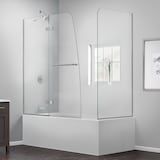DreamLine Aqua Ultra Hinged Tub Door, 57-60-in Front_Angled_Left