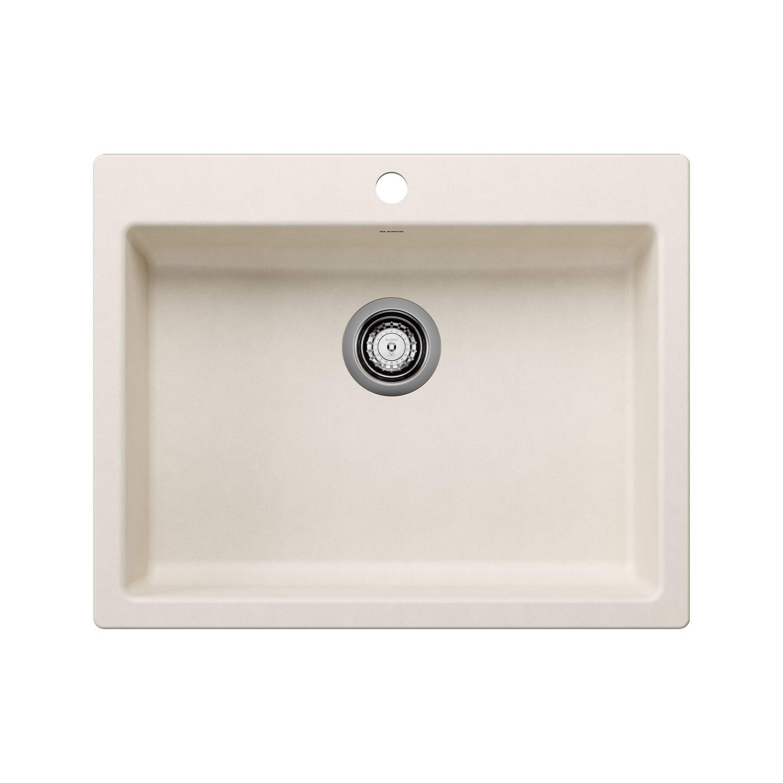 Blanco CSA Single Bowl Drop-In Kitchen Sink, Soft White, 25-in Overhead_Flat