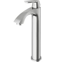 VIGO Linus Single Handle Vessel Sink Bathroom Faucet, Brushed Nickel Front_Three_Fourths_Angled_Left