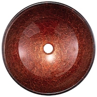 VIGO Mahogany Moon Glass Vessel Bathroom Sink Overhead_Flat