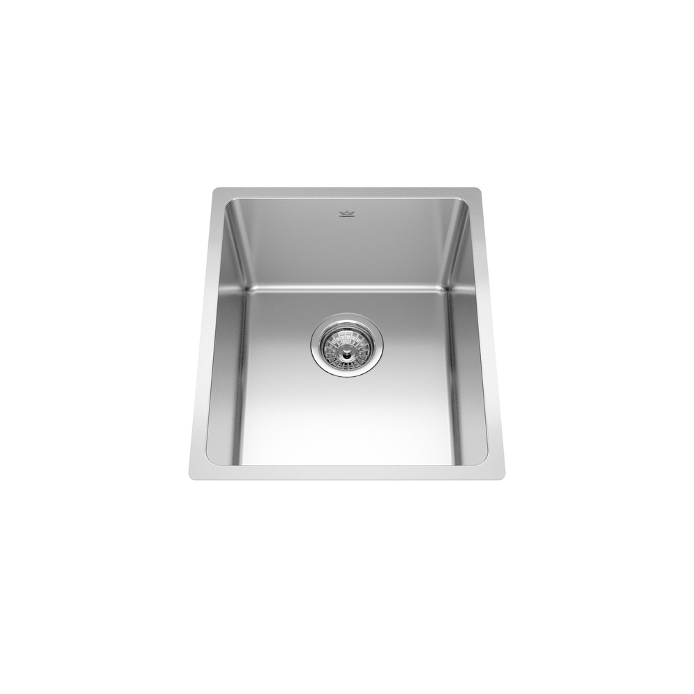 Kindred Brookmore Undermount Single Bowl Kitchen Sink, 15.6in x 18.1