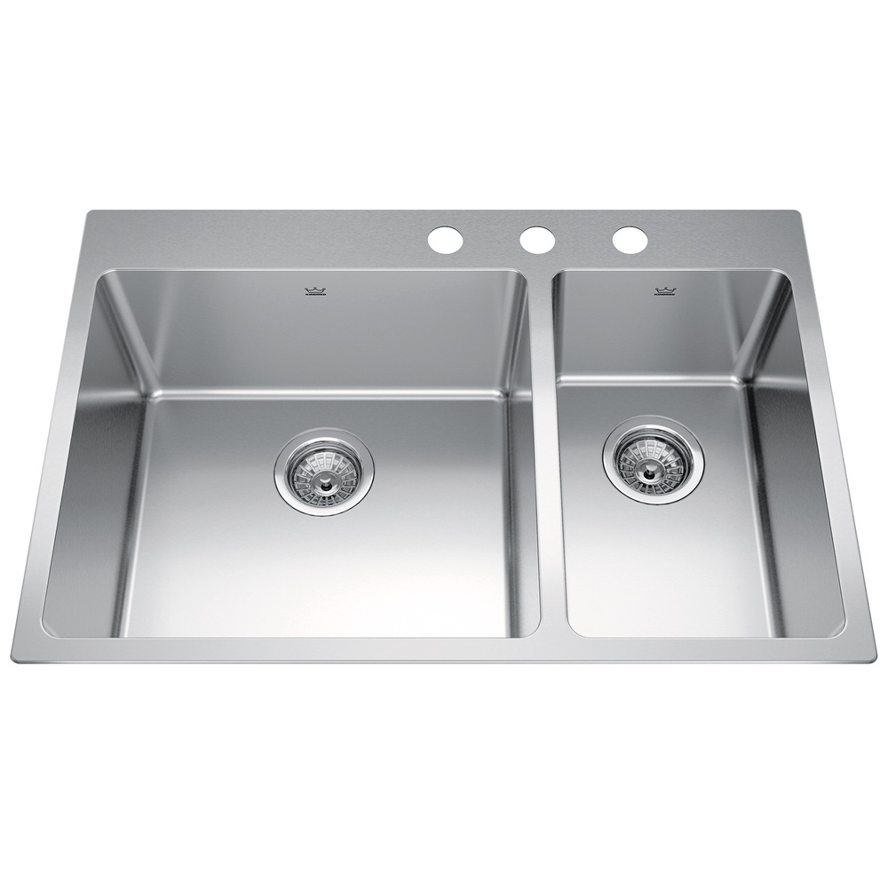 Kindred Undermount Granite Single Bowl Kitchen Sink, Stone Grey,32x21
