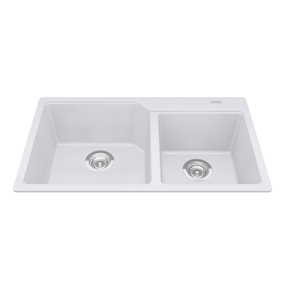 Franke Kindred Brookmore Offset Single Bowl Stainless Steel Sink, 33in