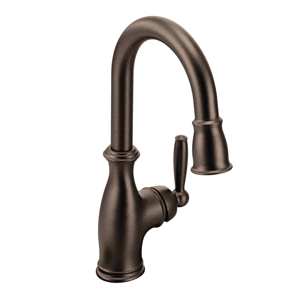 Moen Brantford Single Handle High Arc Pull Down Sprayer Kitchen Faucet   Moen Brantford 1h Pulldown Bar Faucet Oil Rubbed Bronze 4db71227 8ecd 444a Be1d B58d492afb83 