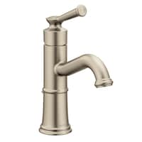 Moen® Belfield Single Handle High Arc Single Hole Bathroom Sink Faucet, WaterSense® Certified, Brushed Nickel Front_Three_Fourths_Angled_Right