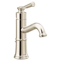 Moen® Belfield Single Handle High Arc Bathroom Sink Faucet, WaterSense® Certified, Nickel Front_Three_Fourths_Angled_Right