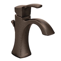 Moen® Voss Double Handle High Arc Single Hole Bathroom Sink Faucet, WaterSense® Certified, Oil Rubbed Bronze Front_Three_Fourths_Angled_Right