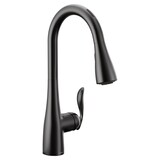Moen® Arbor Smart Pulldown Kitchen Faucet, Matte Black Front_Three_Fourths_Angled_Right