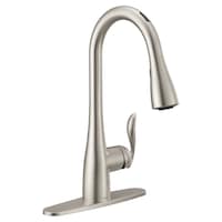 Robinet d'évier intelligent à bec rétractable Moen Arbor, acier inoxydable Front_Three_Fourths_Angled_Right