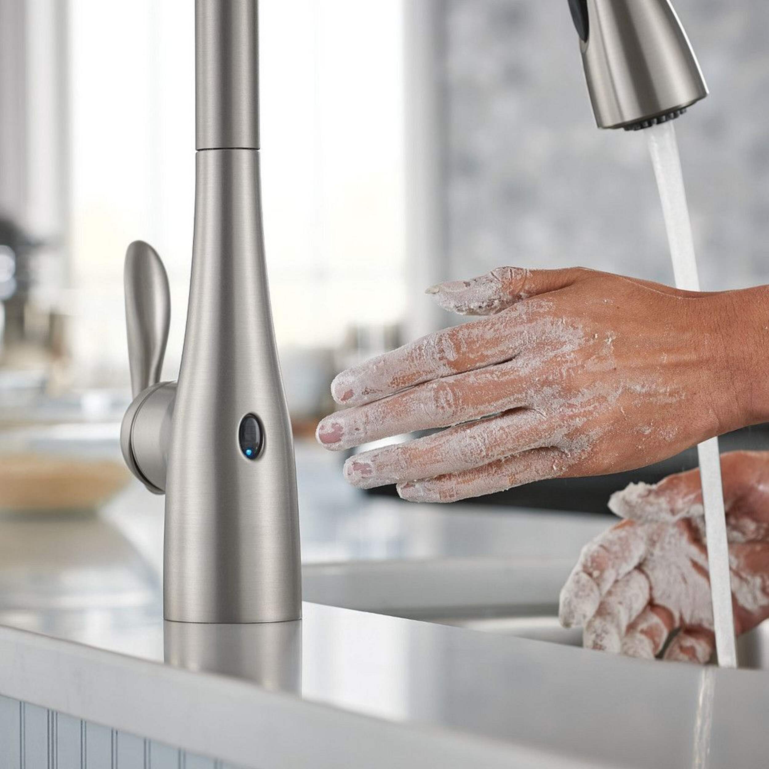 Moen® Arbor Single Handle Touchless Pull Down Sprayer Kitchen Faucet