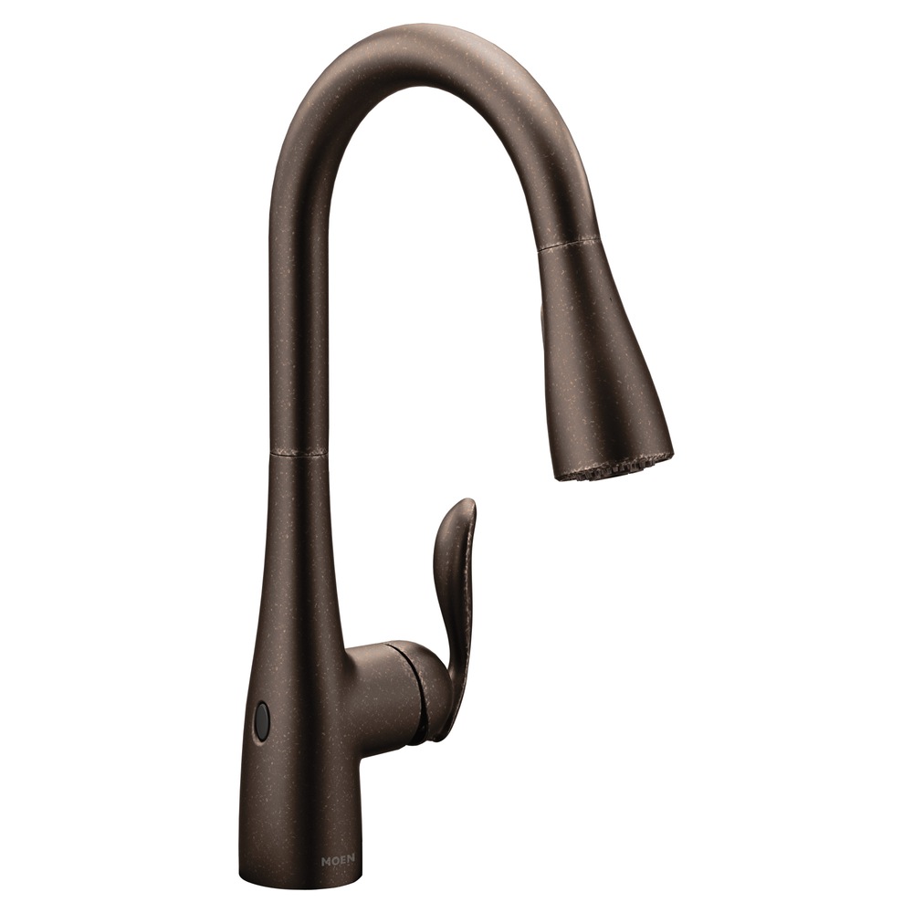 Moen Arbor MotionSense 1-Handle Pulldown Kitchen Faucet, Oil ...