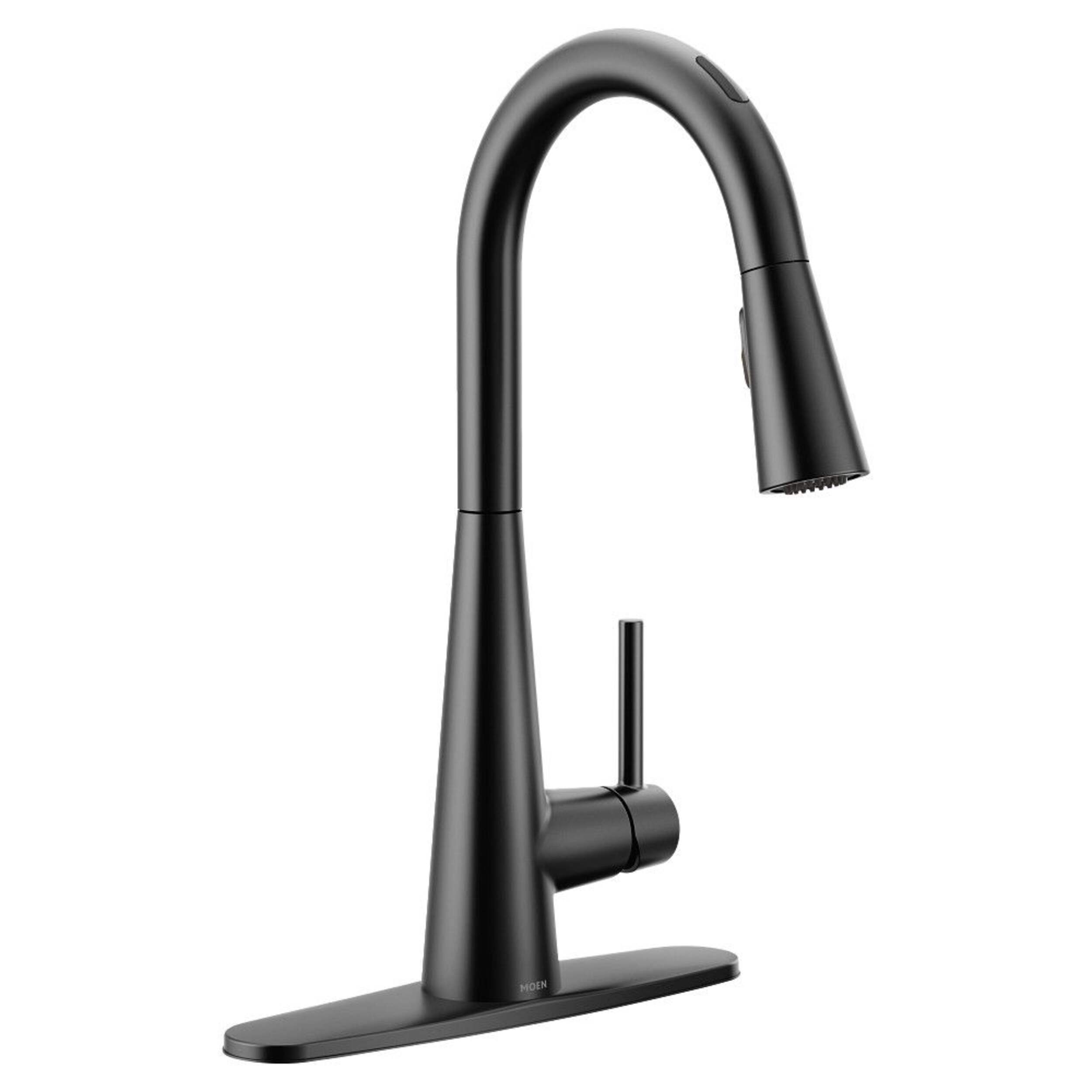 Moen® Sleek Smart Pulldown Kitchen Faucet, Matte Black Front_Three_Fourths_Angled_Right