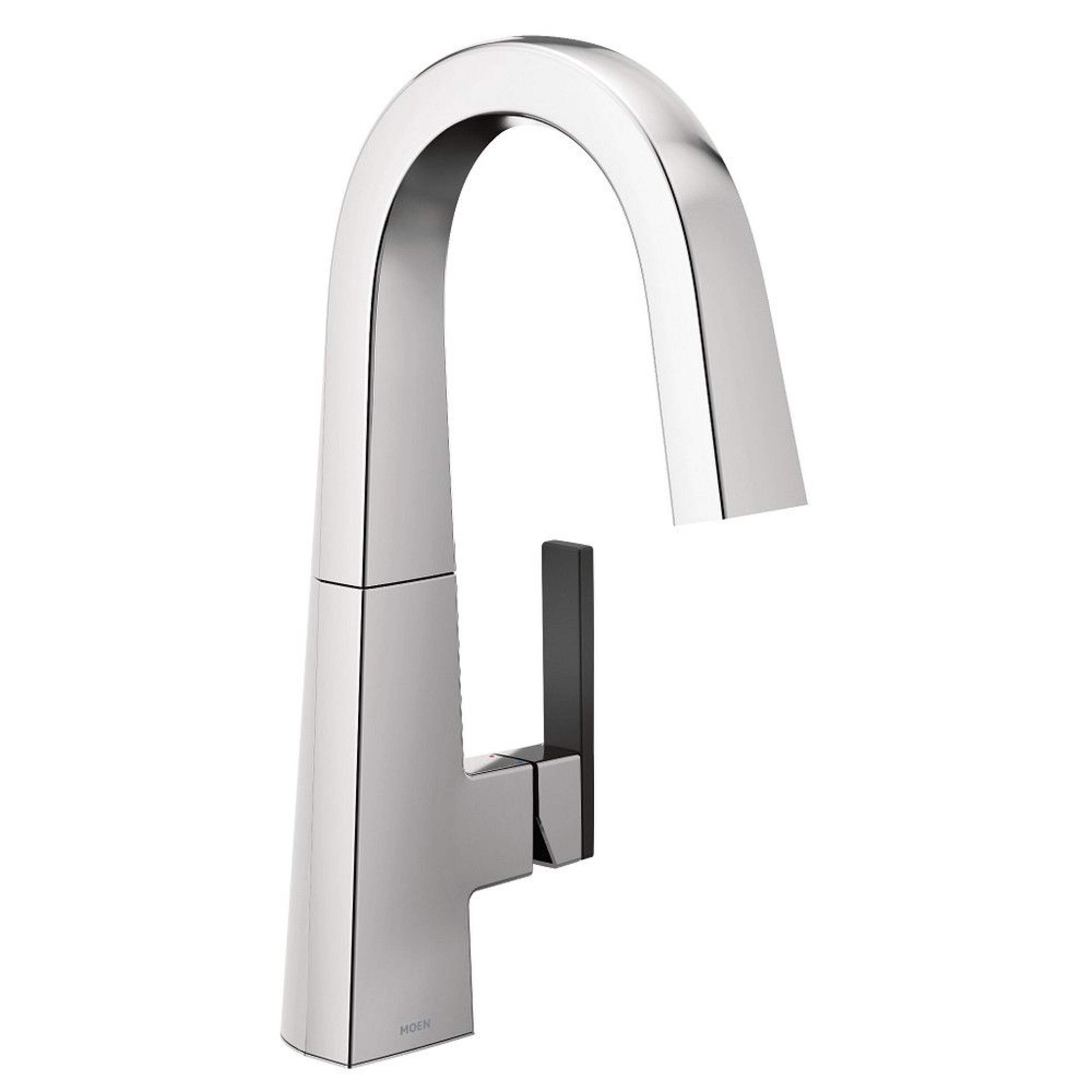 Moen® Nio Single Handle High Arc Kitchen Faucet, Chrome Front_Three_Fourths_Angled_Right