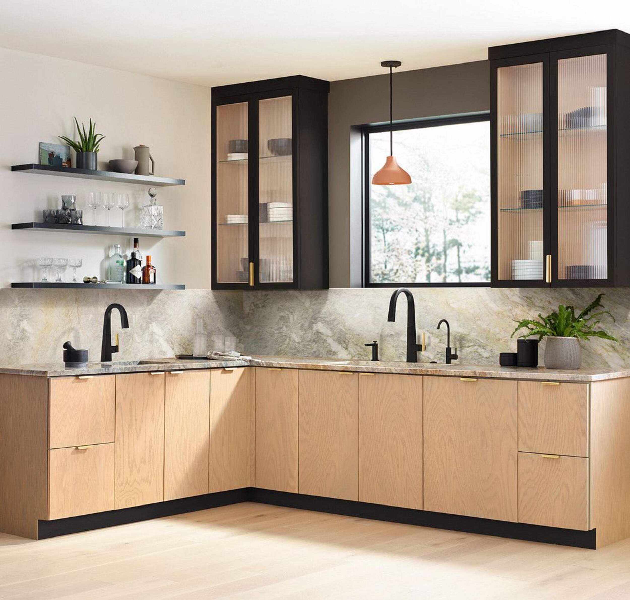 Moen® Nio Single Handle High Arc Pull Down Sprayer Kitchen Faucet