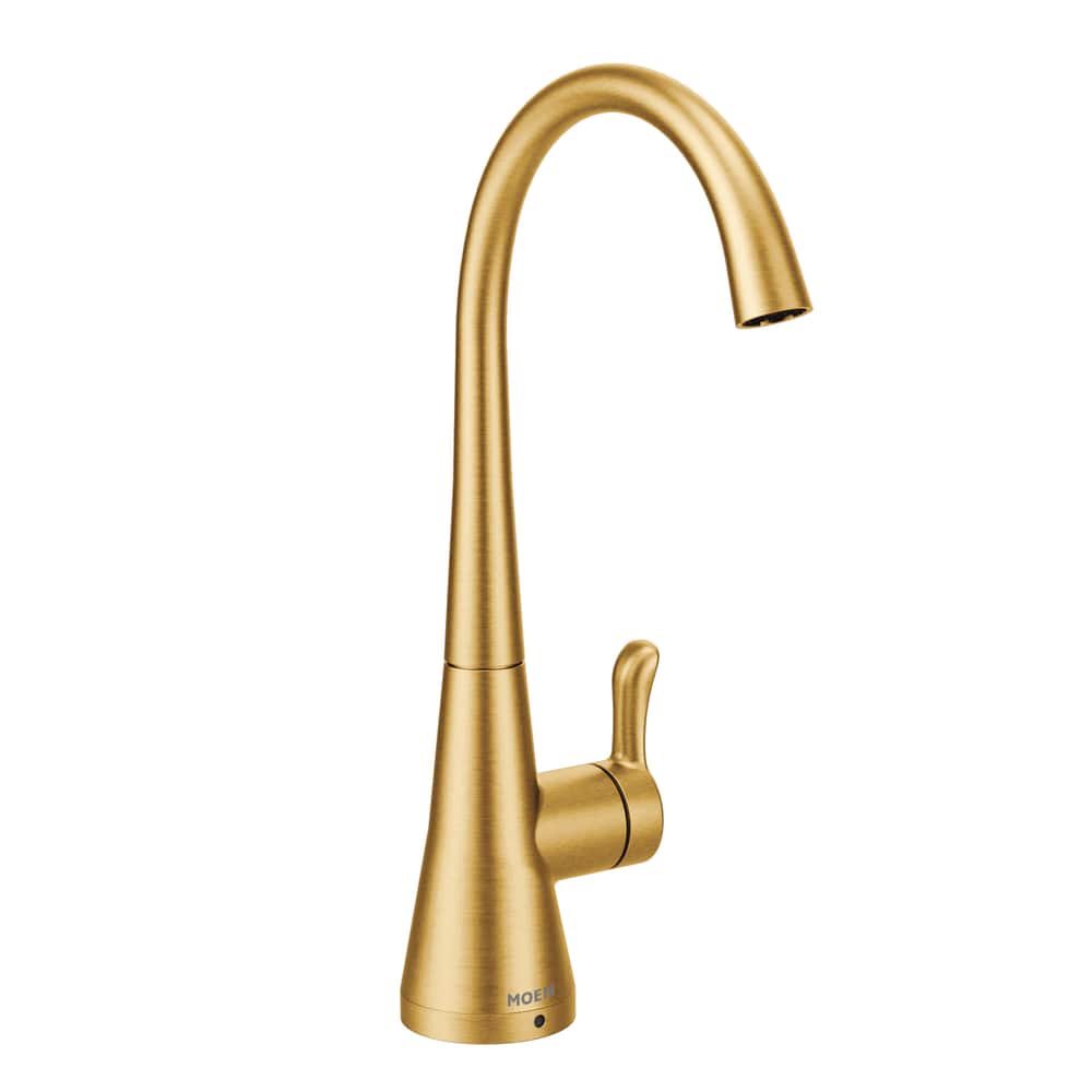 Moen Sip Single Handle Transitional Cold Water Beverage Kitchen Faucet   Moen Sip Trans Kitchen Beverage Faucet Brushed Gold 695f4a8f 5ce0 4463 A345 1b04279defb1 