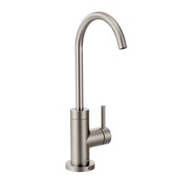 Robinet d'eau potable moderne 1 manette Moen Sip, acier inoxydable Front_Three_Fourths_Angled_Right