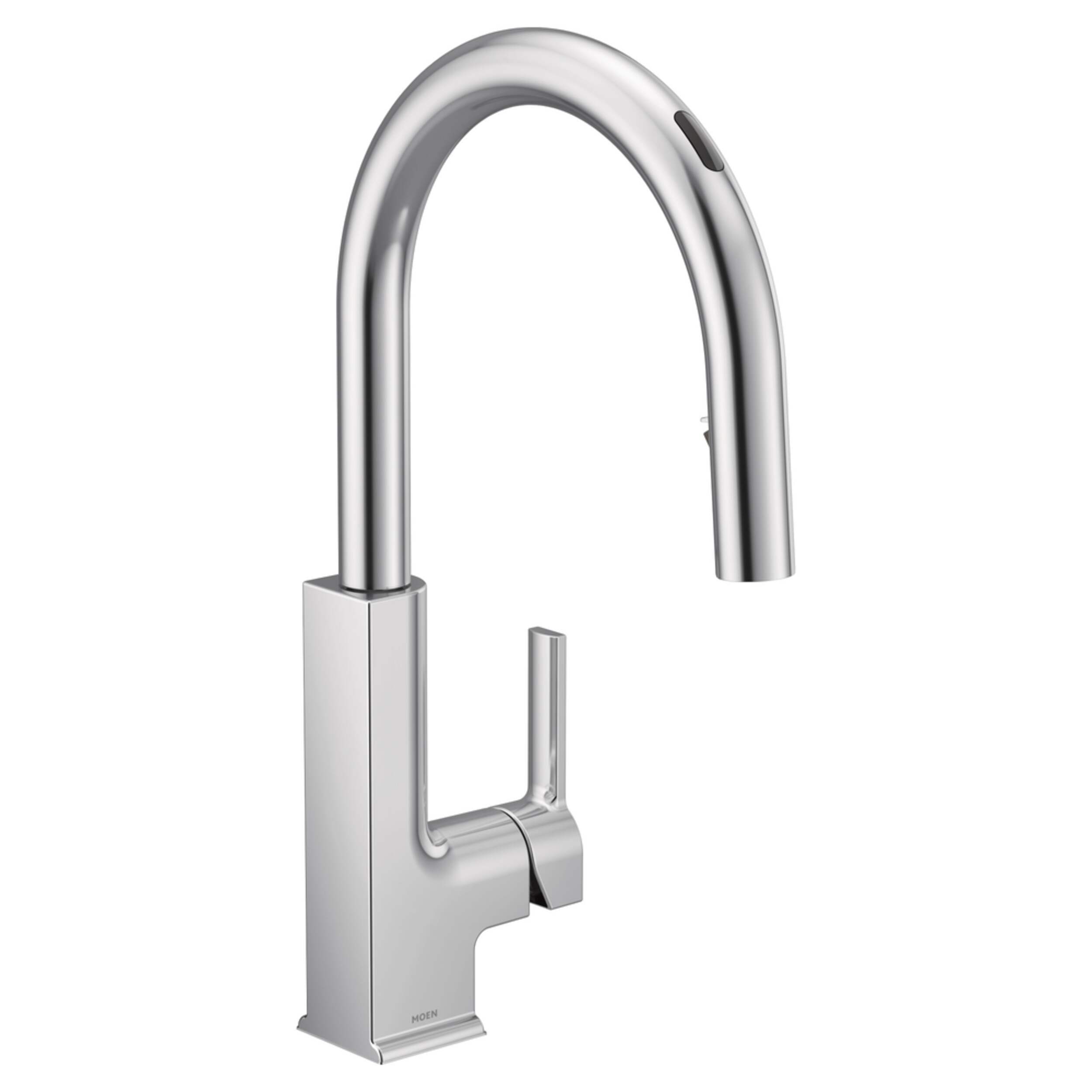 Moen STO Smart Pulldown Kitchen Faucet, Chrome Front_Three_Fourths_Angled_Right