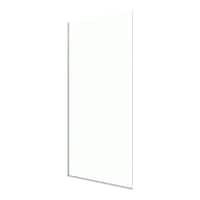 VIGO Zenith Frameless Fixed Shower Door with Clear Glass, Stainless Steel, 34x74-in