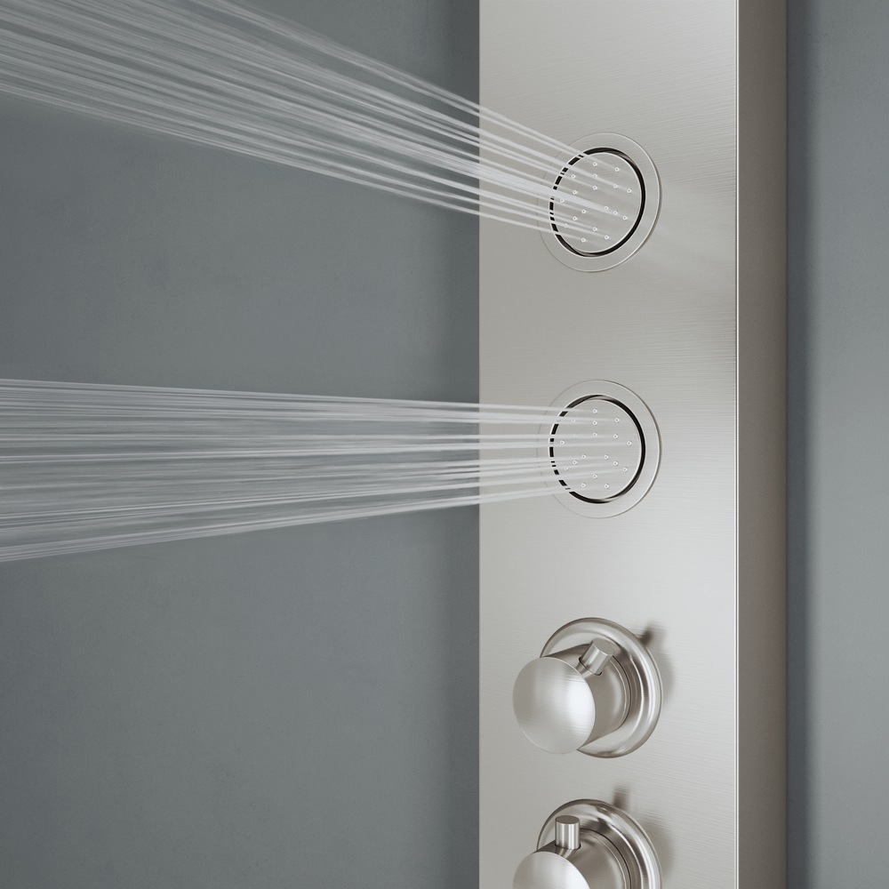 VIGO Ellington 4Spray Jet Dual Control High Pressure Massage Shower