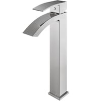 VIGO Duris Single Handle Single Hole Bathroom Sink Faucet, WaterSense® Certified, Chrome Front_Three_Fourths_Angled_Left