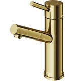 VIGO Noma Single Handle Single Hole Bathroom Sink Faucet, WaterSense® Certified, Matte Gold Front_Three_Fourths_Angled_Left