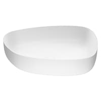 VIGO Peony Matte Stone¿ Novelty Composite Vessel Bathroom Sink/Basin with Deep Bowl, White