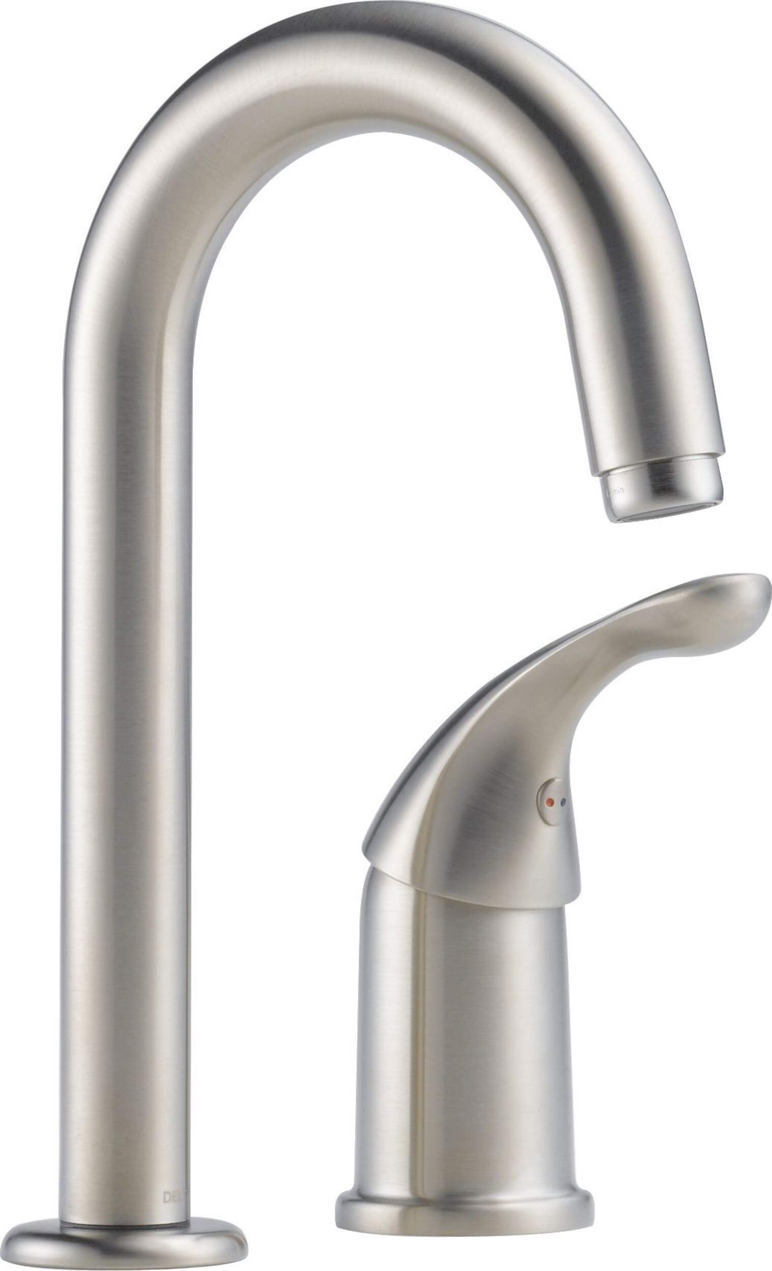 Delta 1-Handle Bar/Prep Faucet, Stainless Steel Front_Three_Fourths_Angled_Right