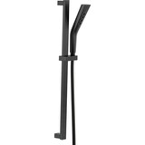 Delta H2Okinetic 3s Slide Bar Hand Shower, Matte Black Front_Three_Fourths_Angled_Right