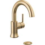 Delta 1-Handle High-Arc Lavatory Faucet, Champagne Bronze Front_Three_Fourths_Angled_Right