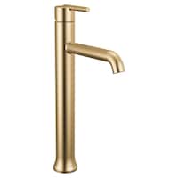 Delta 1-Handle Vessel Lavatory Faucet, Champagne Bronze Front_Three_Fourths_Angled_Right