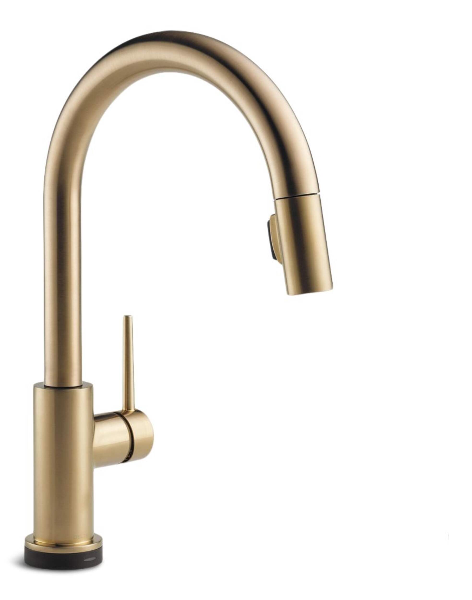 Delta Trinsic 1-Handle Pull-Down Kitchen Faucet Touch2O, Champagne Bronze Front_Three_Fourths_Angled_Right