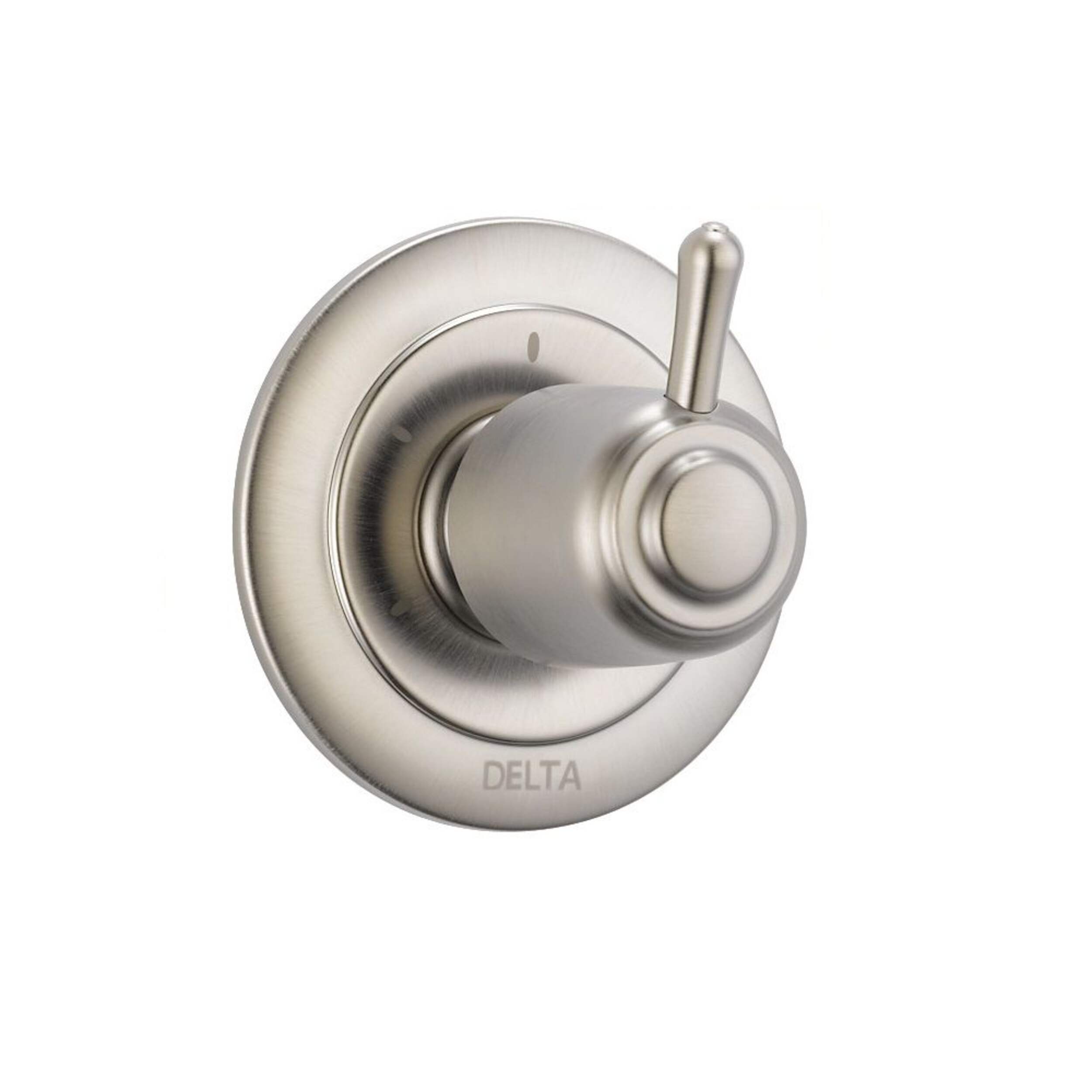 Delta 3-Setting 2-Port Diverter Trim, Stainless Front_Three_Fourths_Angled_Right