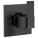 Delta Ara 3-Setting 2-Port Diverter Trim, Matte Black Front_Three_Fourths_Angled_Right