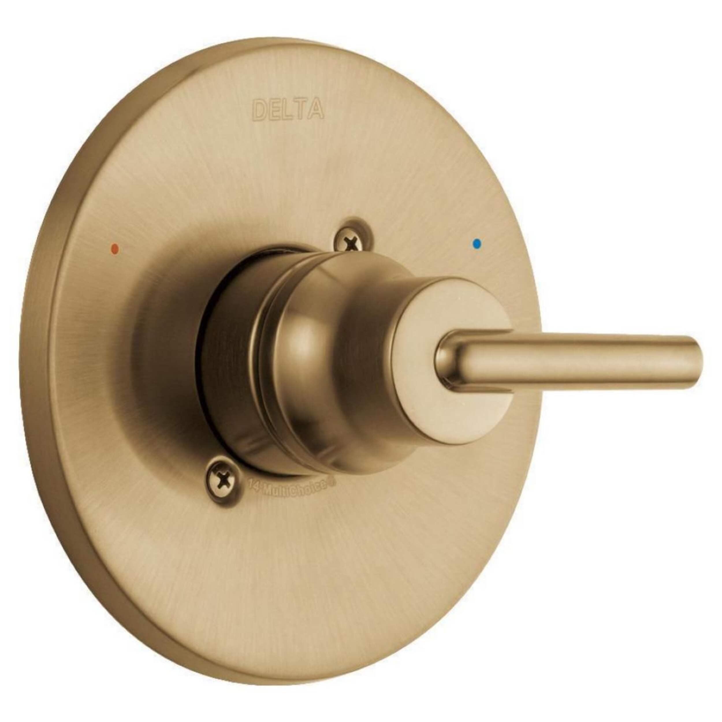 Delta Monitor 14 Series Valve-Only Trim, Champagne Bronze Front_Three_Fourths_Angled_Right