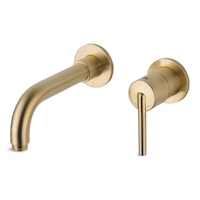 Delta Trinsic 1-H Wall-Mount Lav Faucet Trim, Champagne Bronze