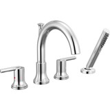 Delta Roman Tub with Hand Shower Trim, Chrome Front_Three_Fourths_Angled_Right