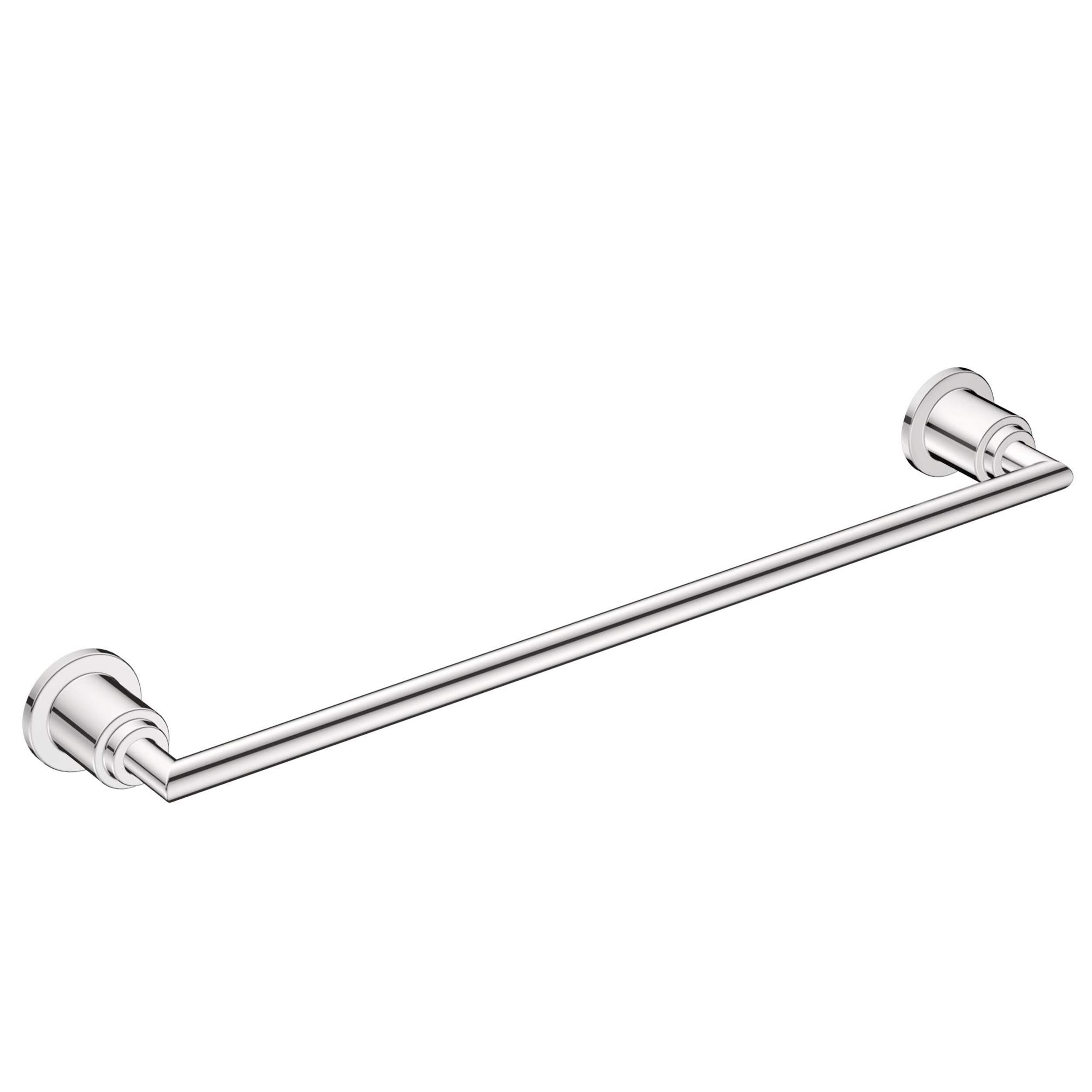 Moen Arris Modern Single Towel Bar, Chrome, 24-in Front_Three_Fourths_Angled_Right