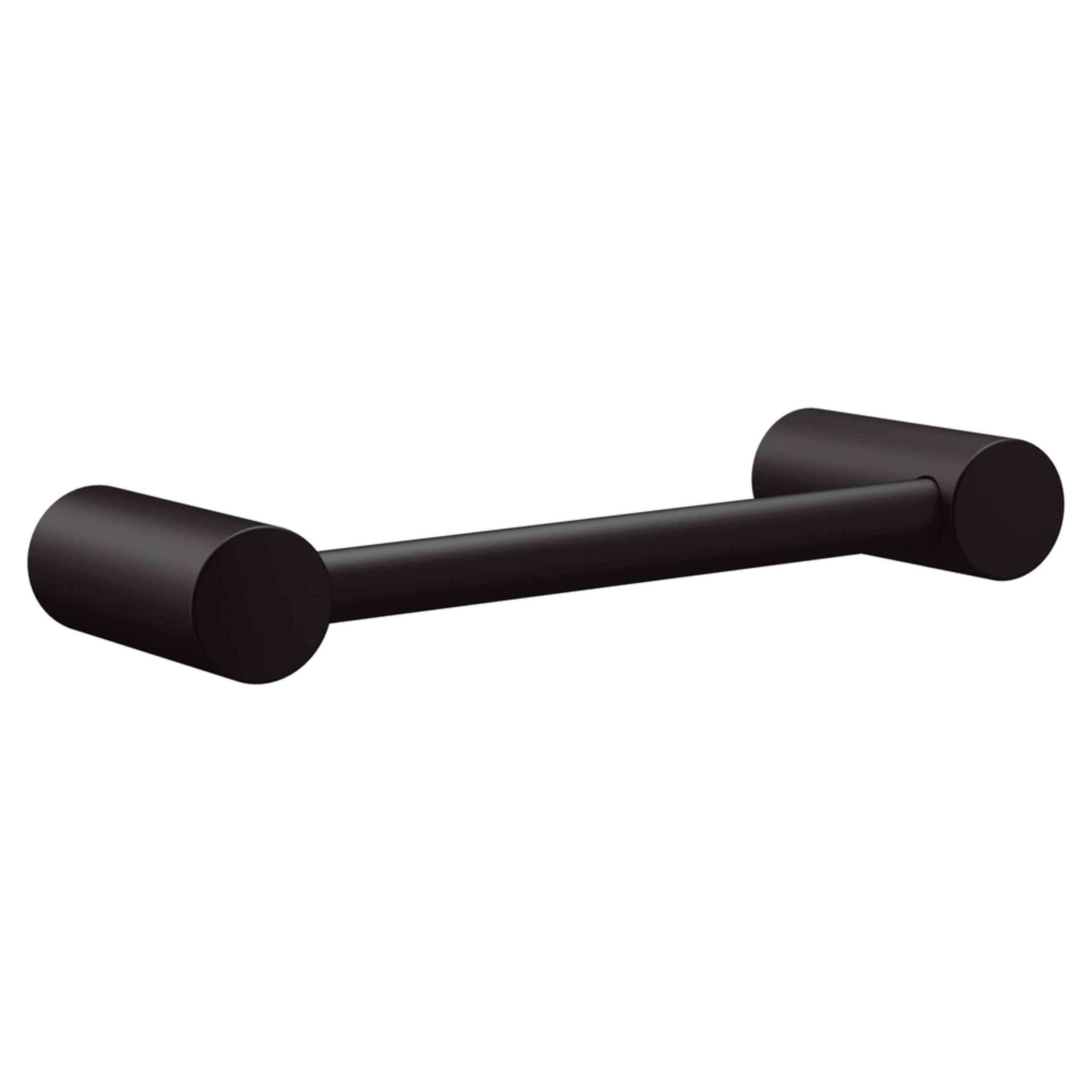Moen Align Modern Hand Towel Bar, Matte Black, 9-in Front_Three_Fourths_Angled_Right