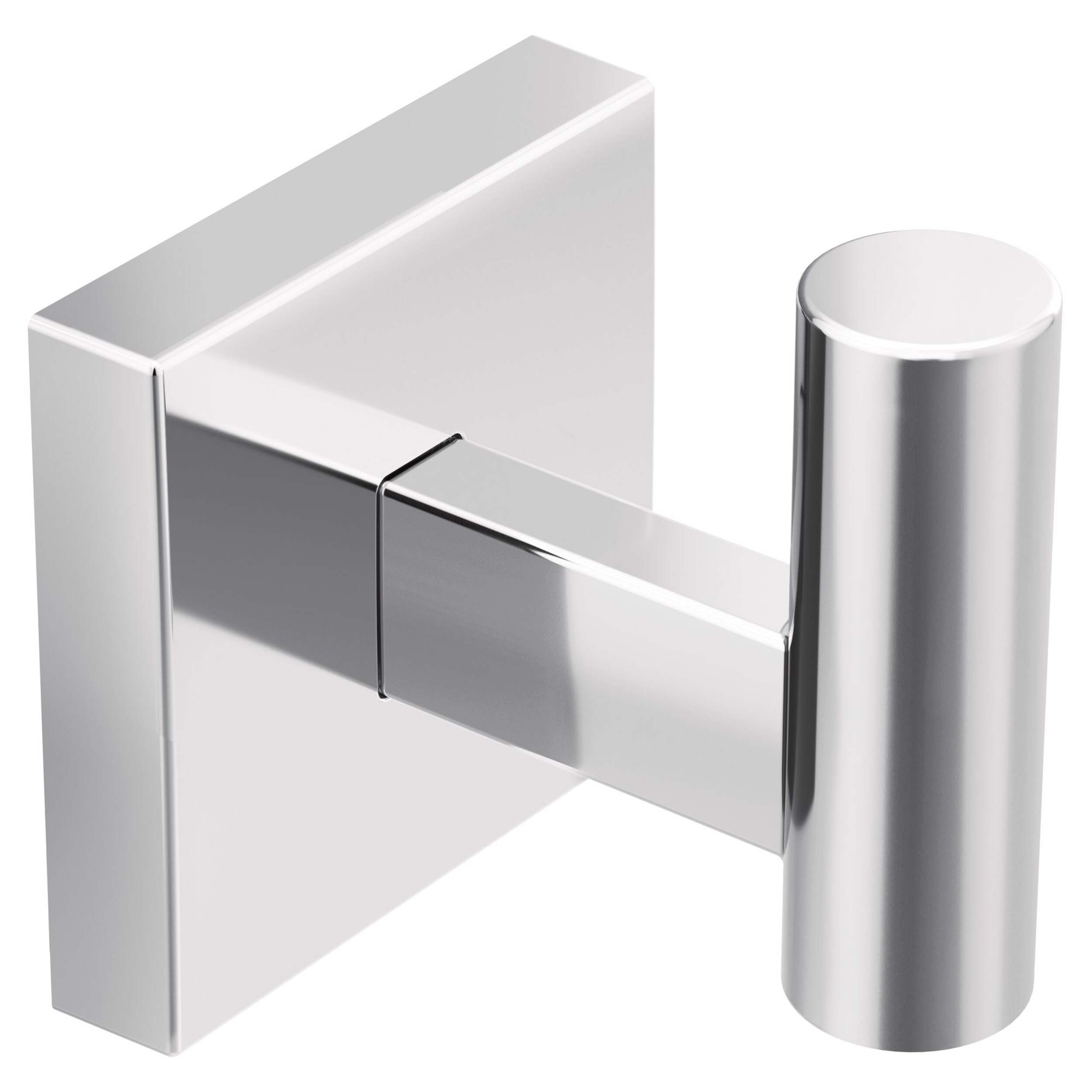Moen Triva Single Robe Hook, Chrome Front_Three_Fourths_Angled_Right